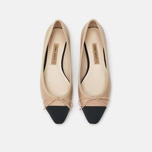 NWT Zara Two-Toned Ballet Flats